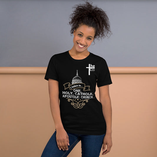 I Believe in One, Holy, Catholic and Apostolic Church Women's  t-Shirt