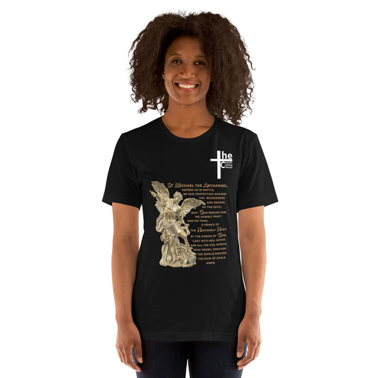 St Michael Archangel with Prayer Women's t-Shirt