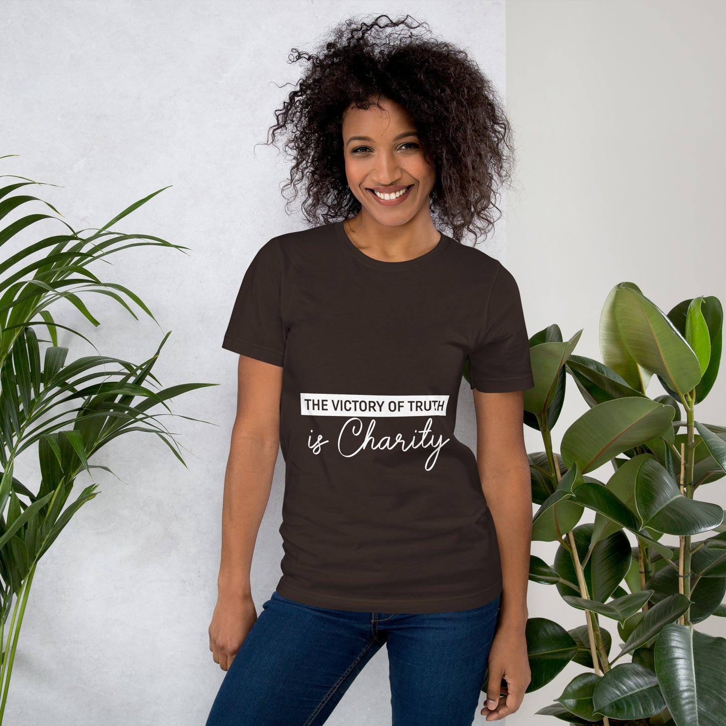 The Victory of Truth is Charity Women's Christian t-Shirt