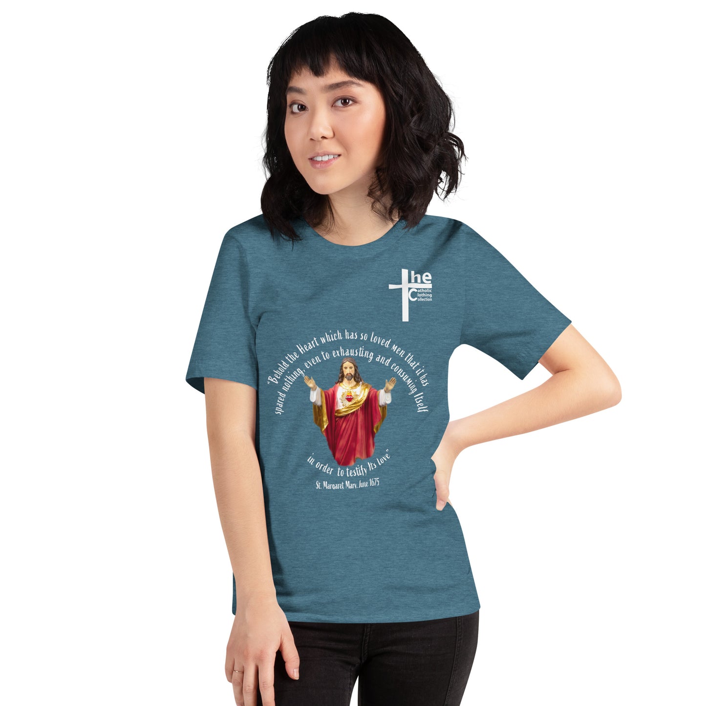 Sacred Heart of Jesus - St Margaret Mary 1675 Women's t-Shirt