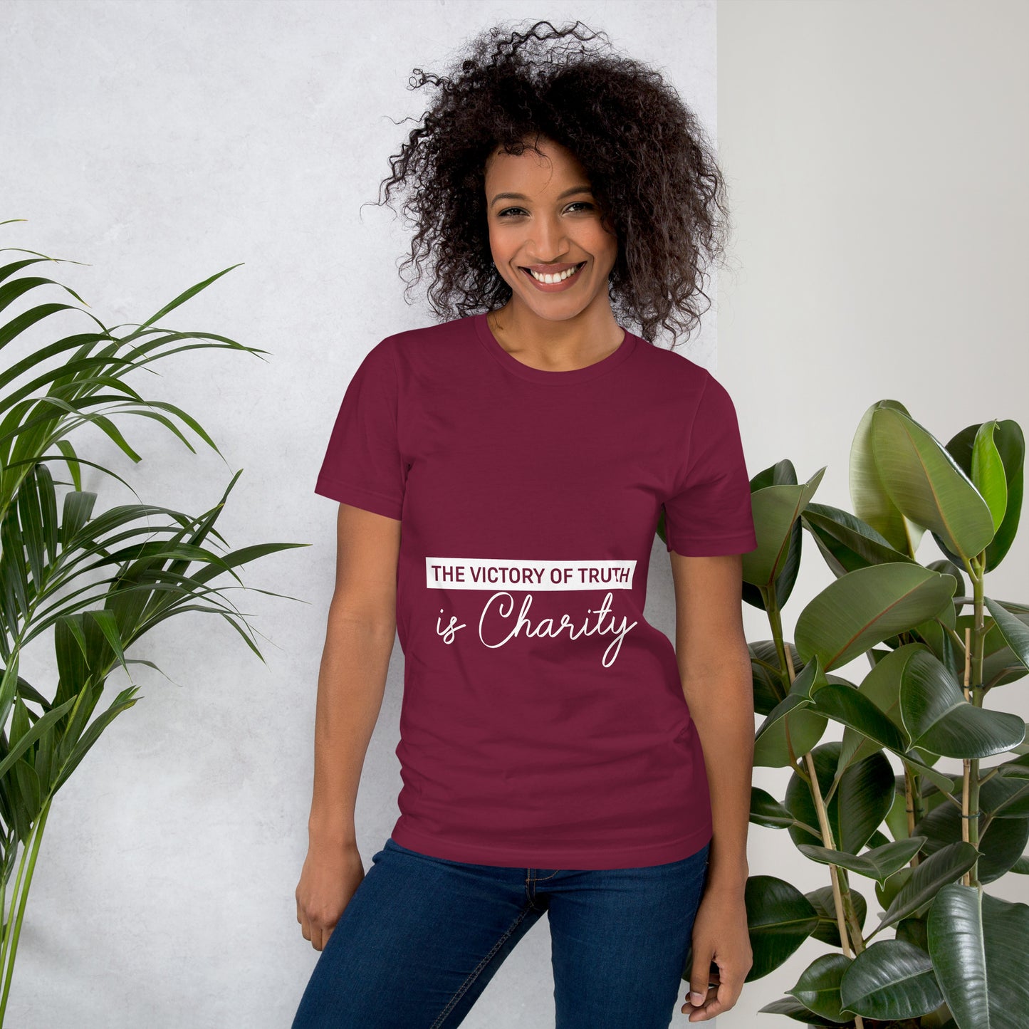 The Victory of Truth is Charity Women's Christian t-Shirt