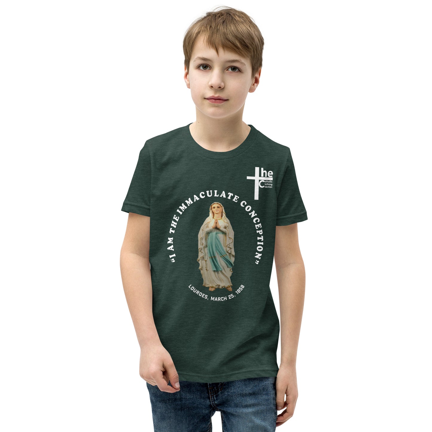 "I Am the Immaculate Conception" - Lourdes, France March 25, 1858 Children's t-Shirt