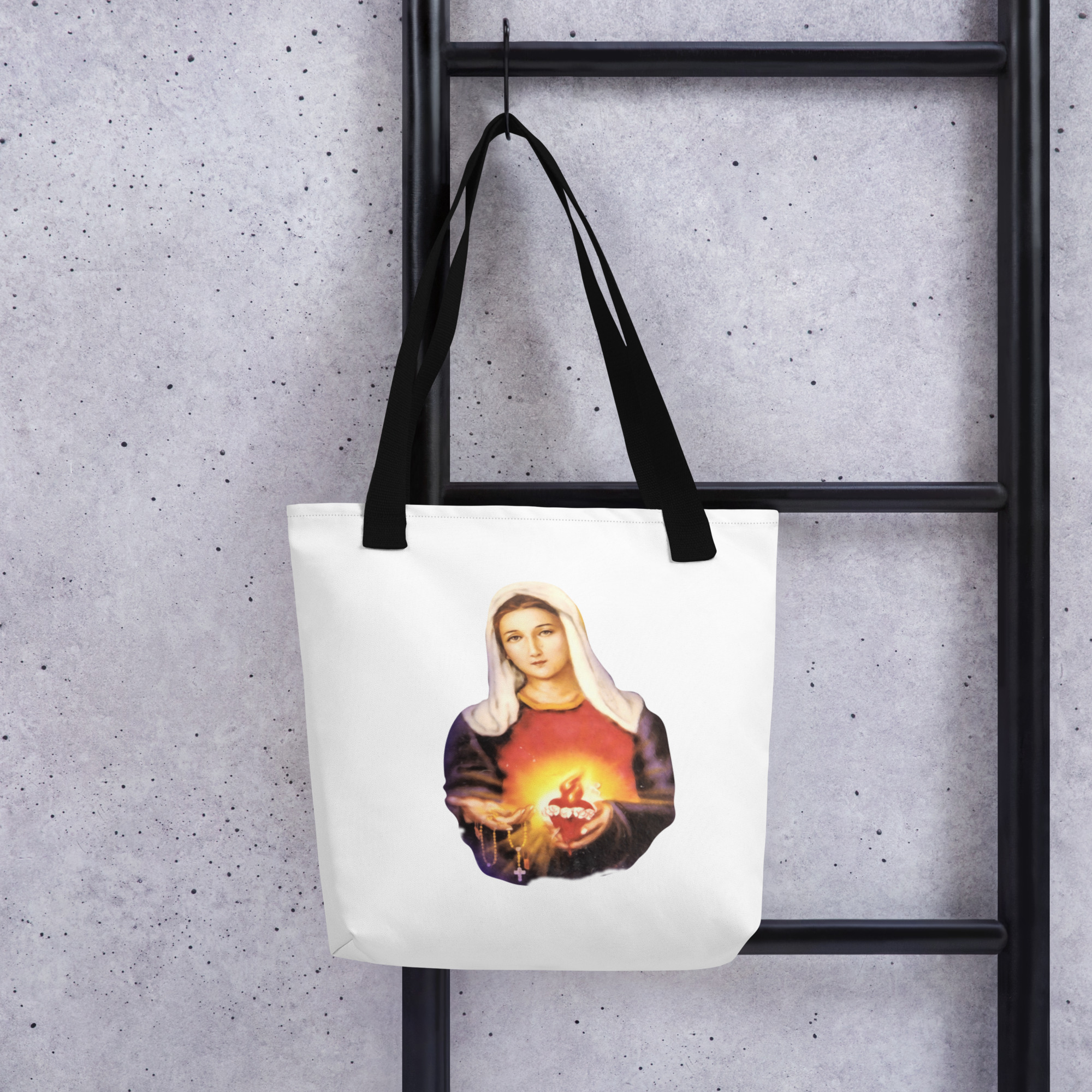 sacred heart of jesus | immaculate heart of mary tote bag sacred heart of jesus | immaculate heart of mary tote bag