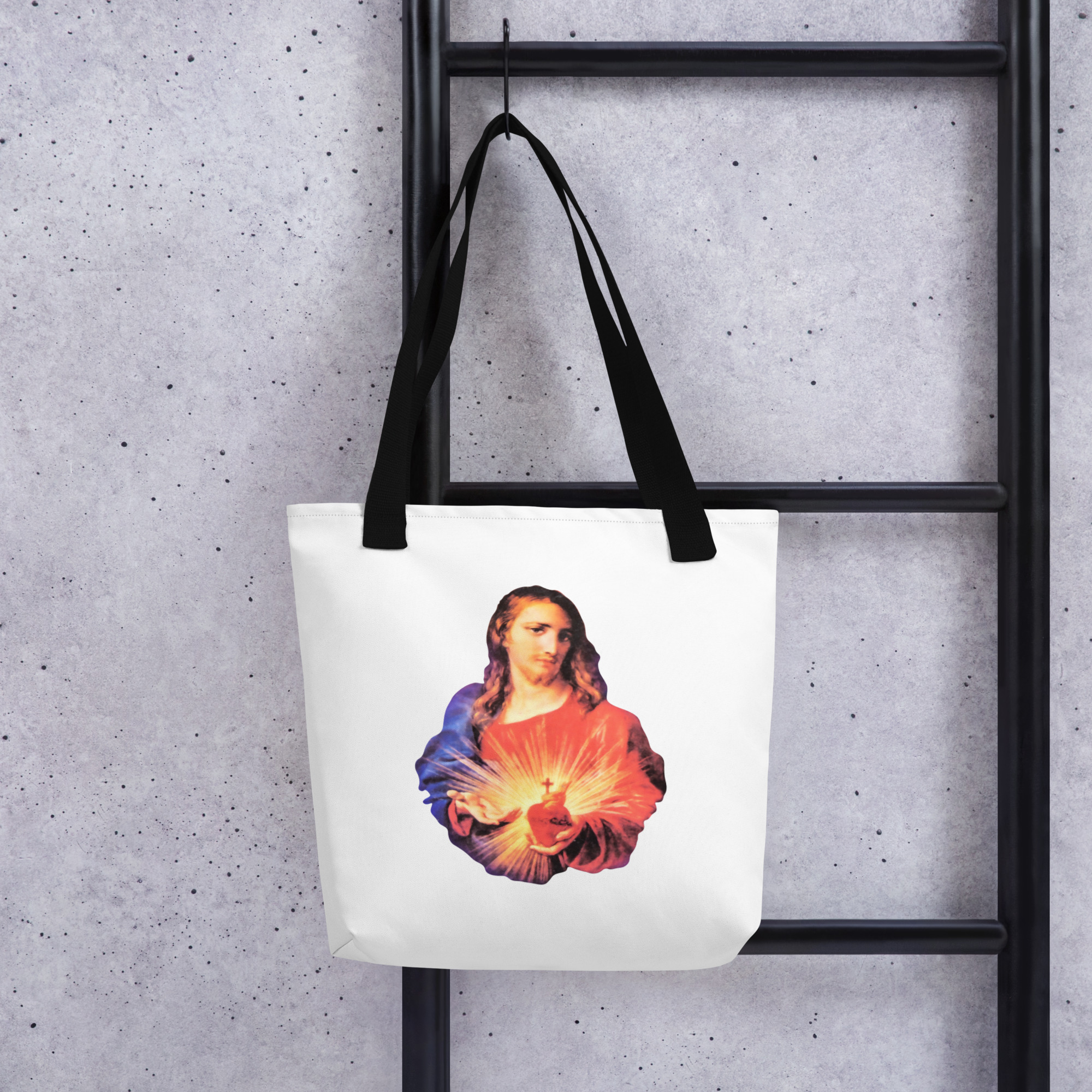 sacred heart of jesus | immaculate heart of mary tote bag sacred heart of jesus | immaculate heart of mary tote bag