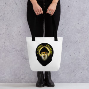 Shop st charbel pray for us tote bag