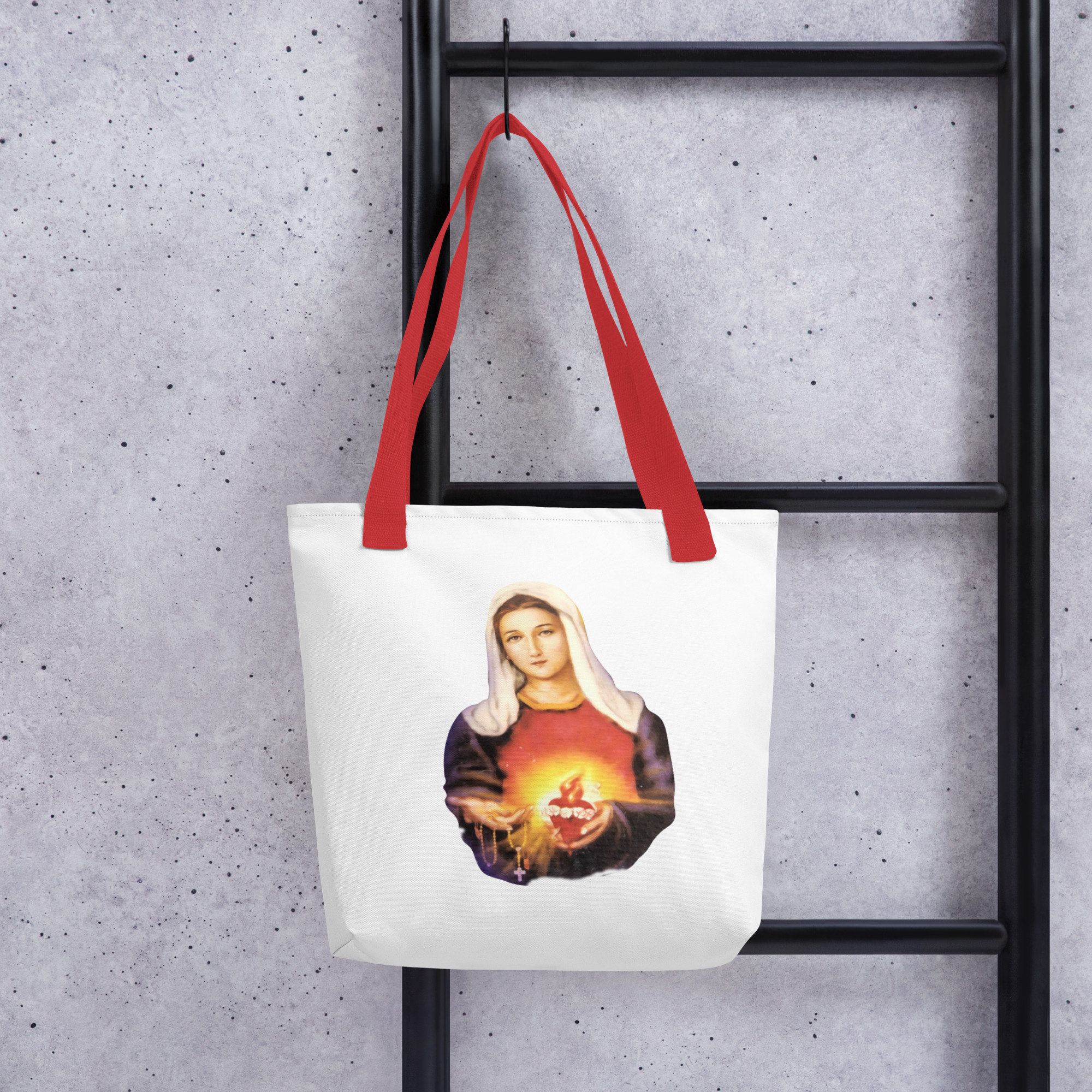 sacred heart of jesus | immaculate heart of mary tote bag sacred heart of jesus | immaculate heart of mary tote bag