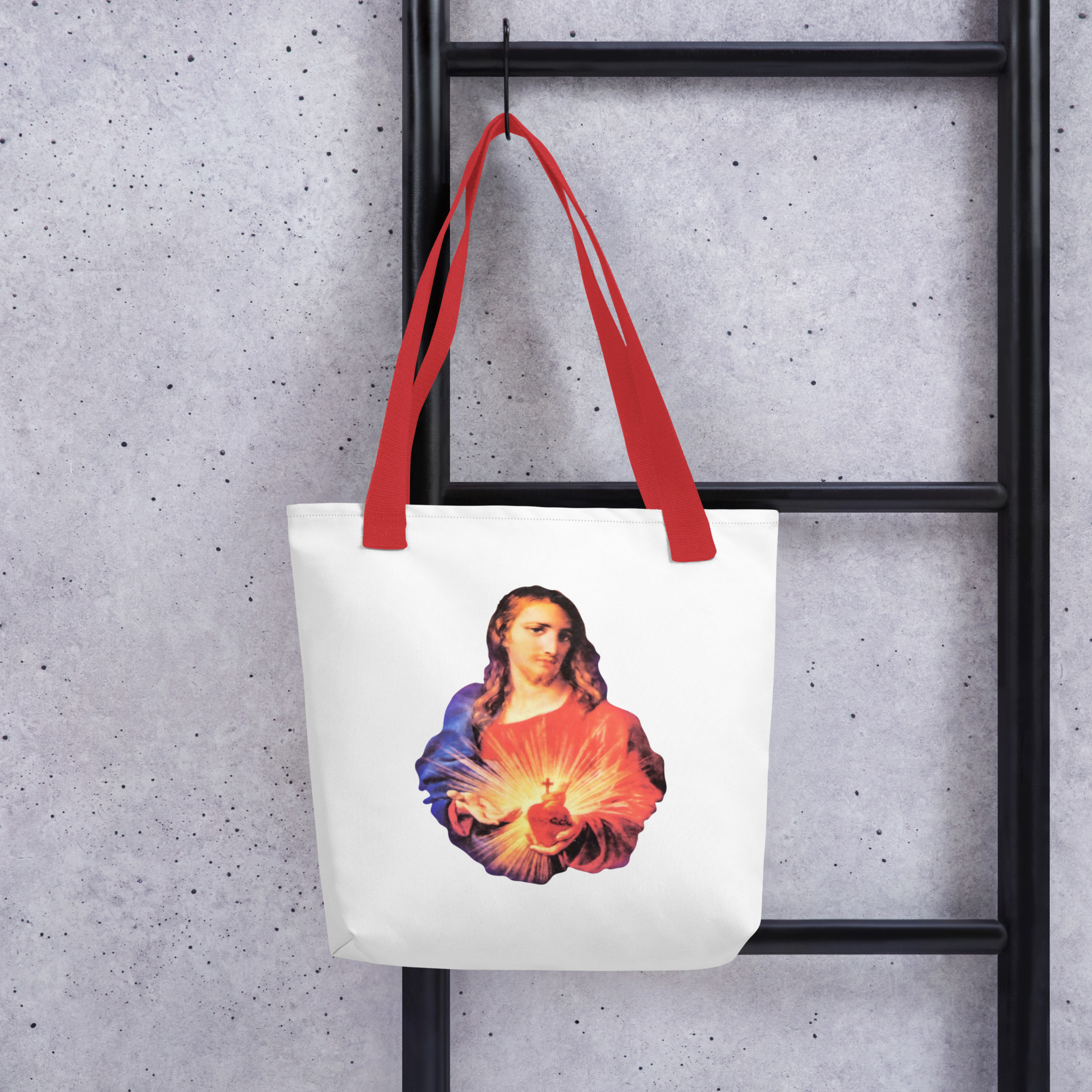 sacred heart of jesus | immaculate heart of mary tote bag sacred heart of jesus | immaculate heart of mary tote bag