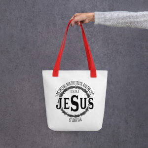 jesus the way john 14:6 tote bag