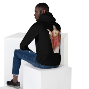 sacred heart of jesus men's hoodie