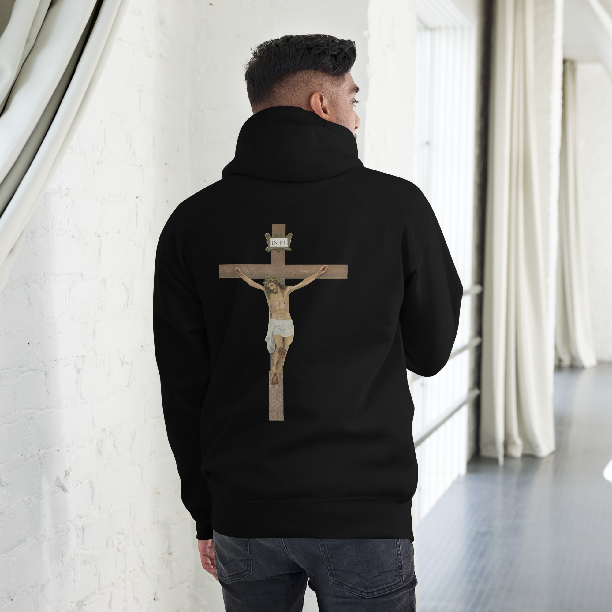 jesus crucified men's hoodie jesus crucified men's hoodie