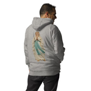 our lady of lourdes men's hoodie