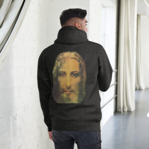 face of jesus men's hoodie