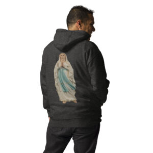 our lady of lourdes men's hoodie