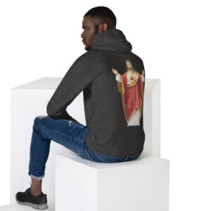 Men's Range sacred heart of jesus men's hoodie