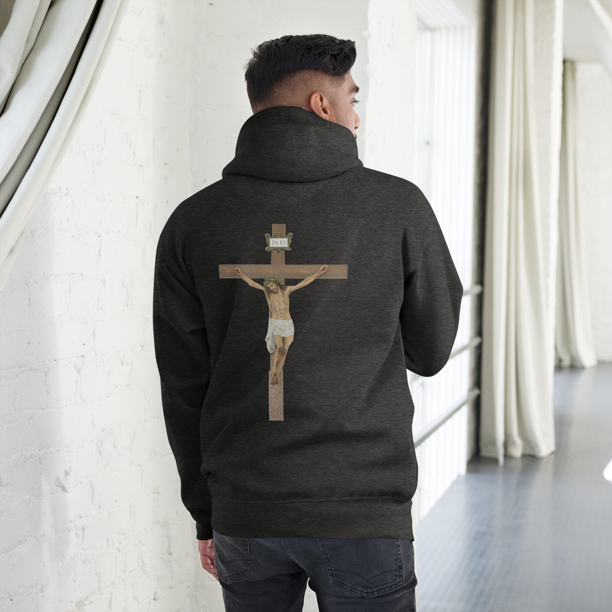jesus crucified men's hoodie jesus crucified men's hoodie