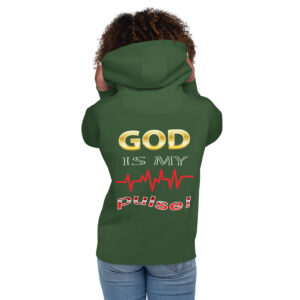 god is my pulse women's hoodie
