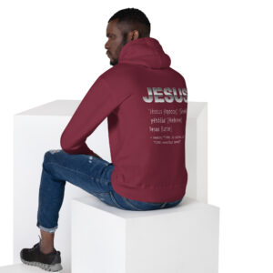 jesus name men's hoodie