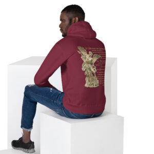 st michael archangel with prayer men's hoodie