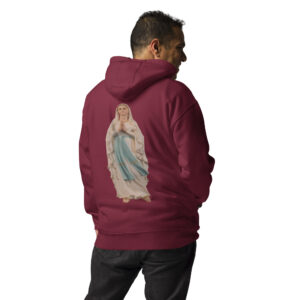 our lady of lourdes men's hoodie