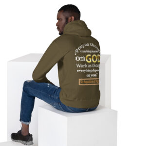st michael archangel with prayer men's t shirt
