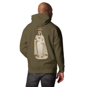 our lady of fatima men's hoodie