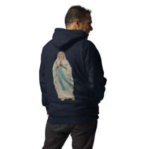 our lady of lourdes men's hoodie