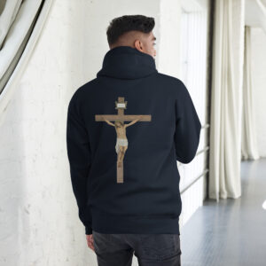 jesus crucified men's hoodie