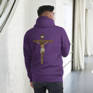 jesus crucified men's hoodie