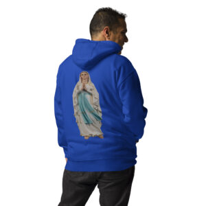 our lady of lourdes men's hoodie