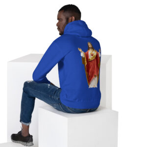sacred heart of jesus men's hoodie