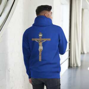 jesus crucified men's hoodie