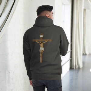 jesus crucified men's hoodie