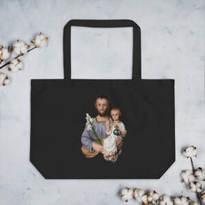 st joseph large organic tote bag