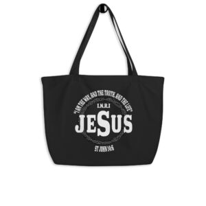 jesus the way john 14:6 large organic tote bag