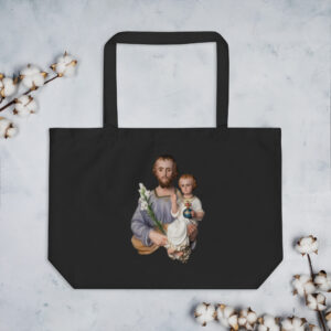 st joseph large organic tote bag