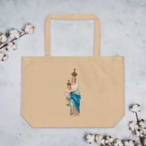 images of mary large organic tote bag product
