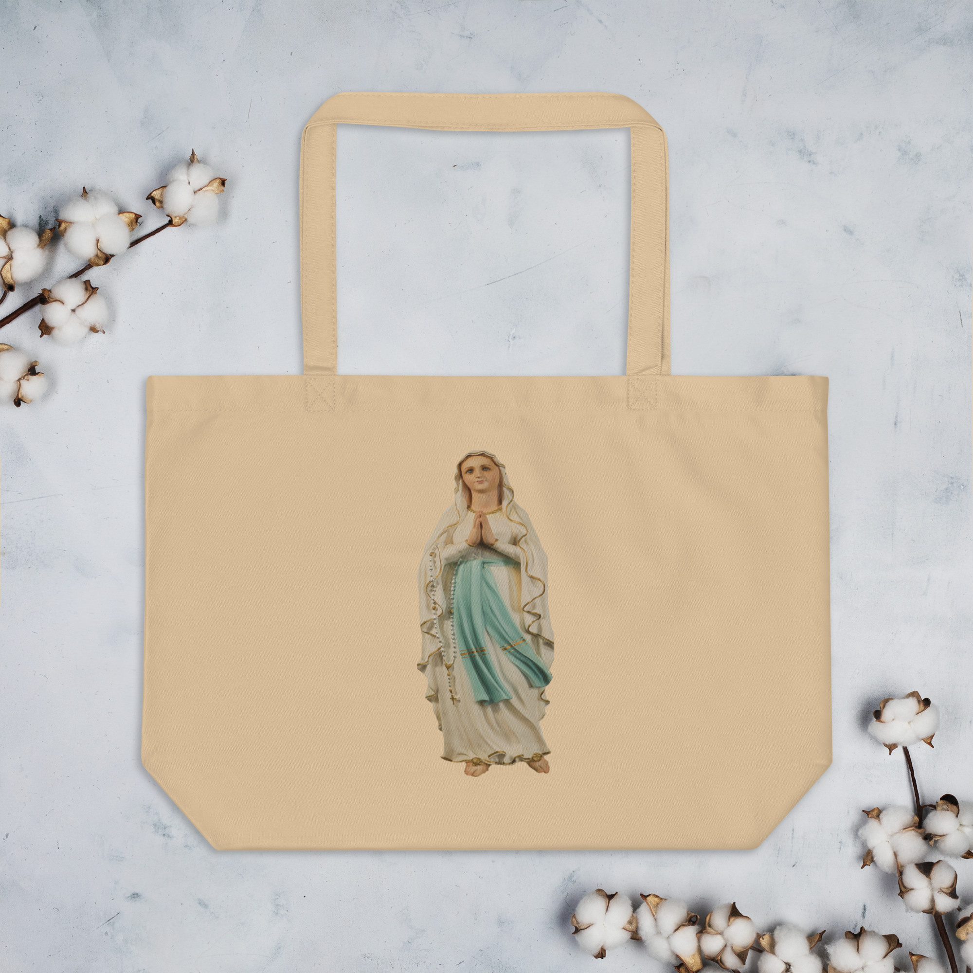 apparitions of mary large organic tote bag apparitions of mary large organic tote bag