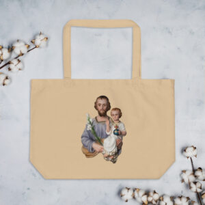 st joseph large organic tote bag