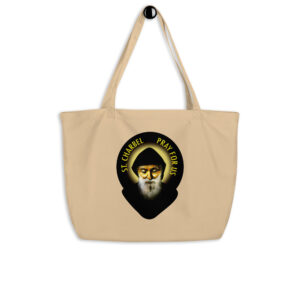 st charbel large organic tote bag