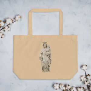 images of mary large organic tote bag product