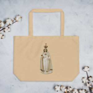 apparitions of mary large organic tote bag