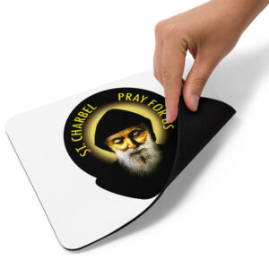 st charbel pray for us mouse pad