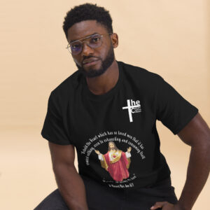 sacred heart of jesus st margaret mary 1675 men's t shirt