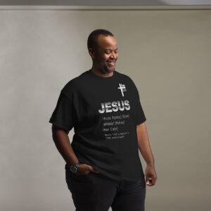 jesus name men's t shirt