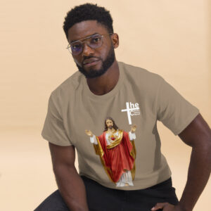 sacred heart of jesus men's t shirt