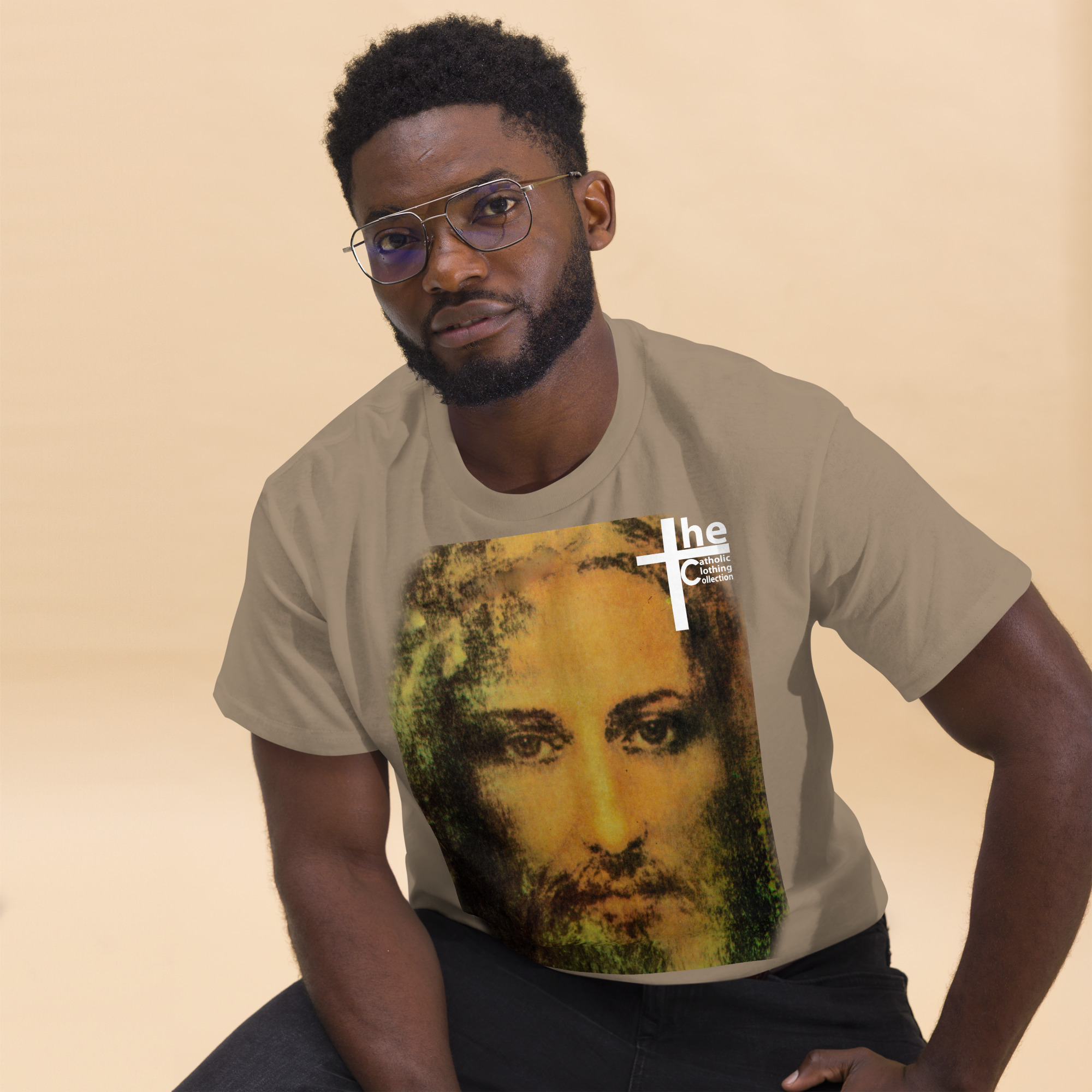 face of jesus men's t shirt face of jesus men's t shirt