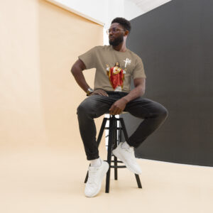 sacred heart of jesus men's t shirt