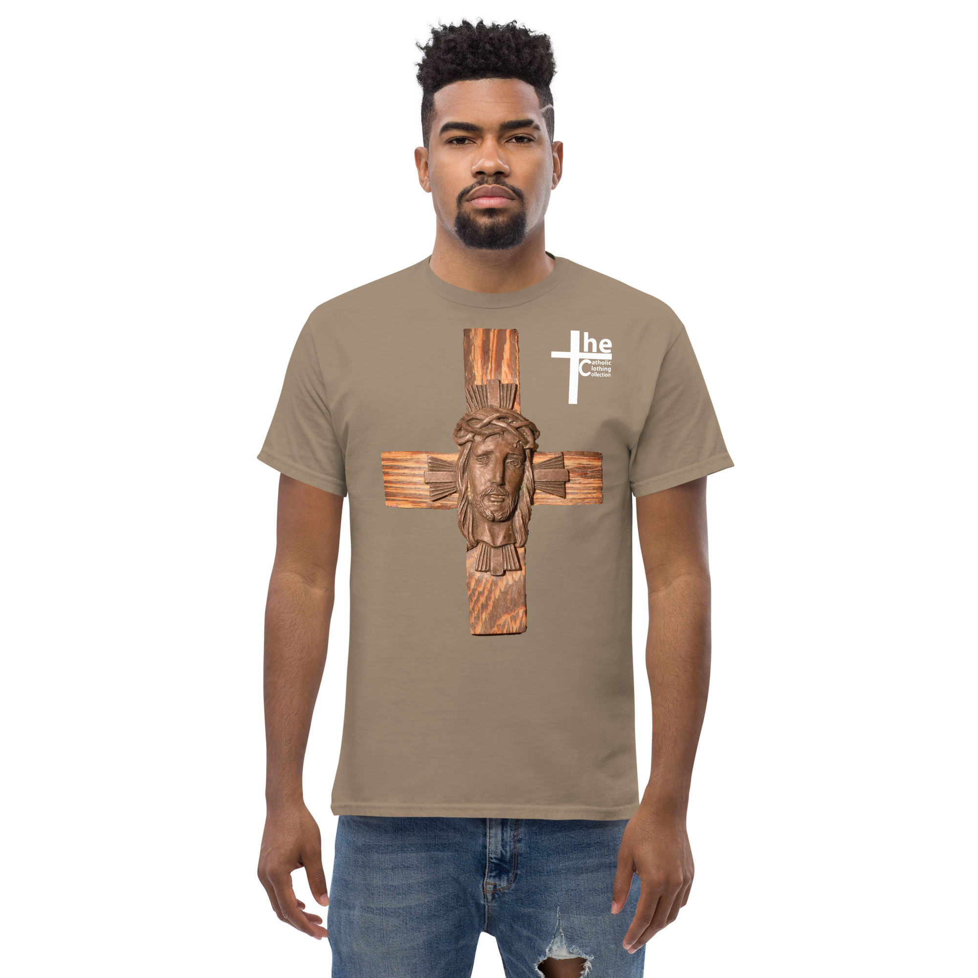 face of jesus on cross men's t shirt face of jesus on cross men's t shirt