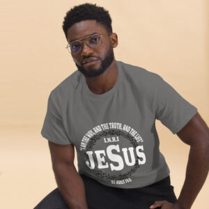jesus the way, truth and light men's christian t shirt