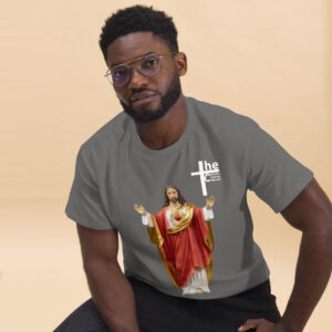 sacred heart of jesus men's t shirt